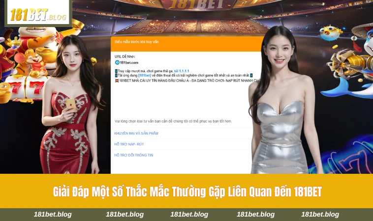Phần hỗ trợ và giải đáp thắc mắc trên hệ thống 181BET
