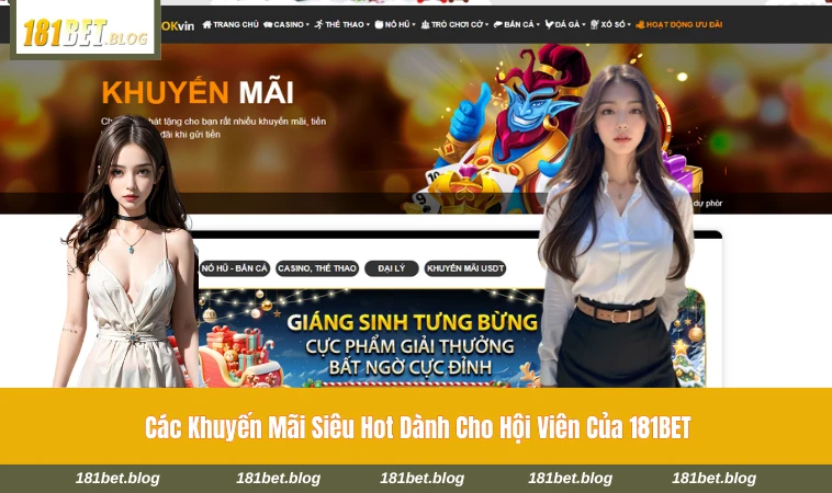 Thông báo các chương trình ưu đãi đang áp dụng tại 181BET