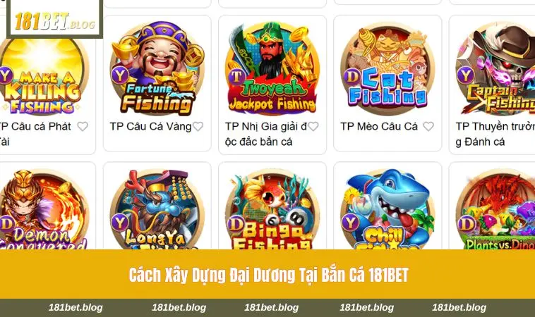 Đại dương bắn cá trực tuyến sôi động tại 181BET 