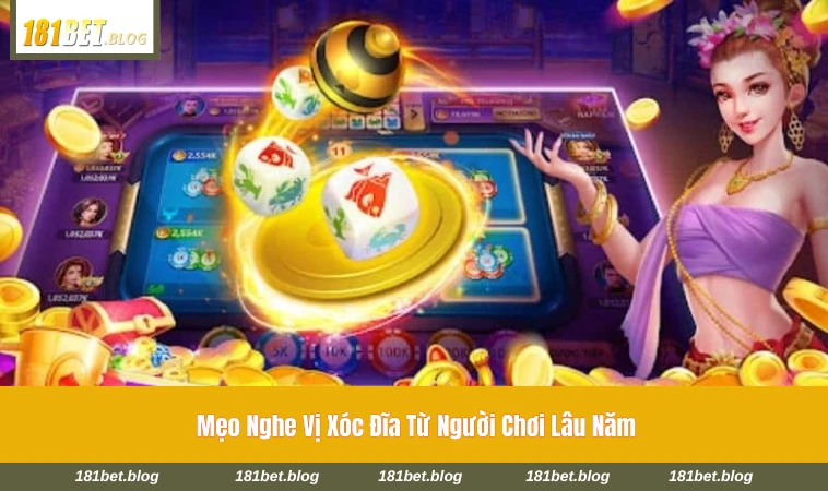 Người chơi tập trung lắng nghe khi nhà cái xóc đĩa