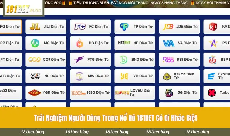 Kho game nổ hũ đa dạng chủ đề 